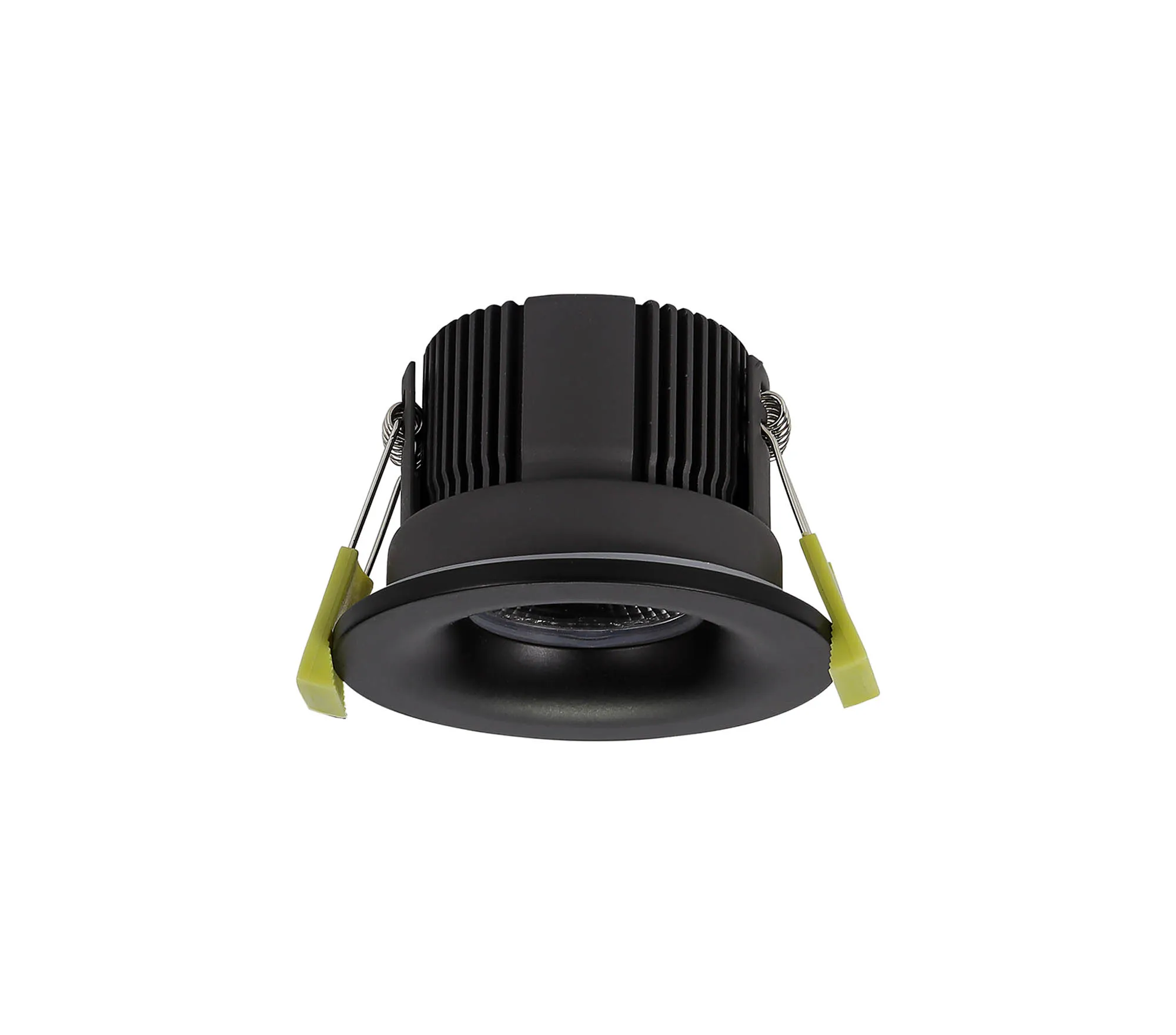 DM200683  Beck 11 FR, 11W, IP65 Matt Black LED Recessed Curved Fire Rated Downlight, Cut Out 68mm, 2700K, PLUG IN DRIVER INCLUDED, 3yrs Warranty